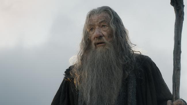 Sir Ian McKellen as Gandalf in The Hobbit