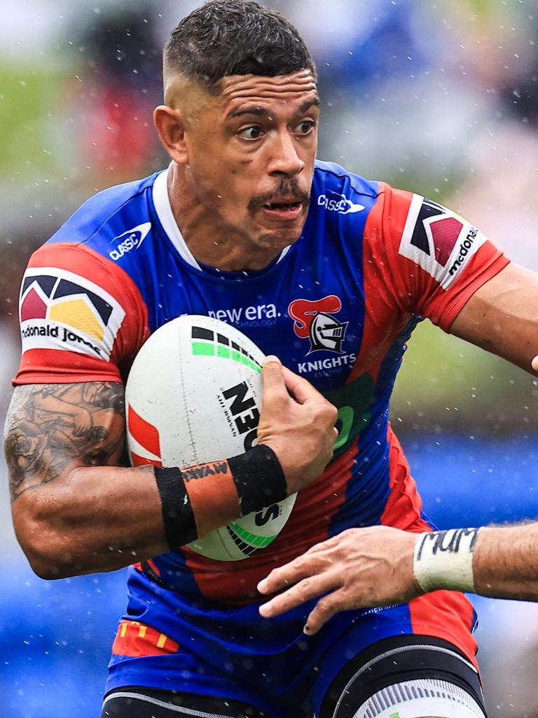 Knights veteran Dane Gagai laid on a sublime try for his outside man in the first half.