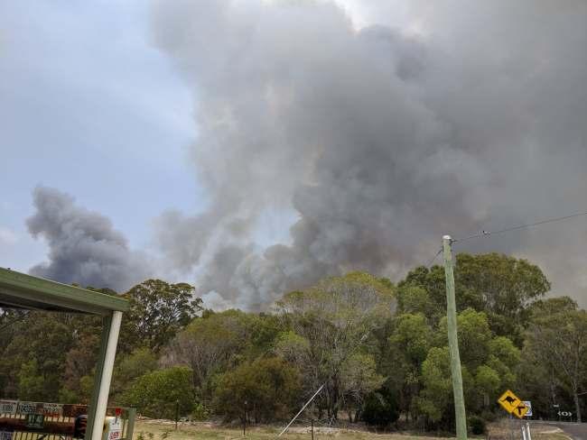 Bushfires ar Woodgate. Picture: Tom Winch