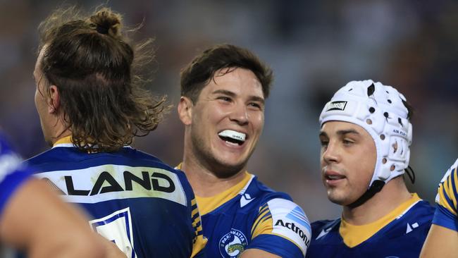 With Mitchell Moses all but signed, the Eels will turn its attention to Clint Gutherson and Reed Mahoney. Picture: Mark Evans/Getty Images