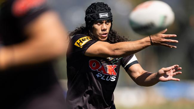 Luai seemed alright at training on Sunday. Picture: Jake Hunter