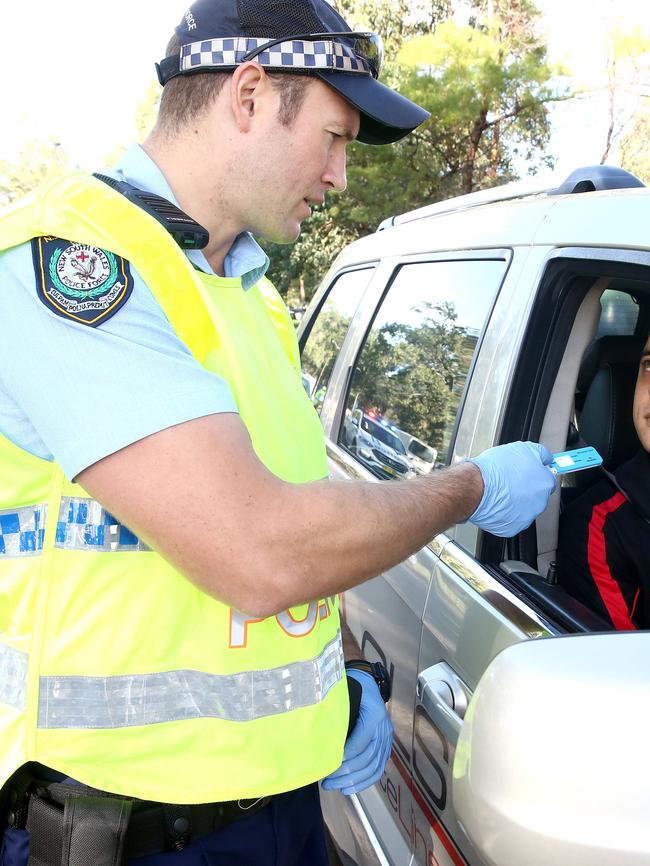 Police are also carrying out an educational campaign over the long weekend. Picture: AAP