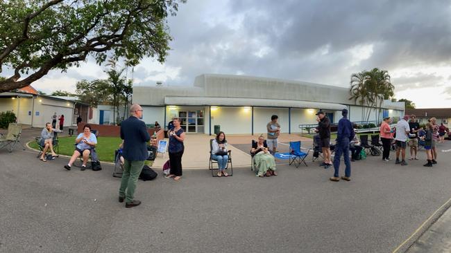 Parents camped outside Pimlico State High School overnight in 2020 to secure their children a spot for 2021.