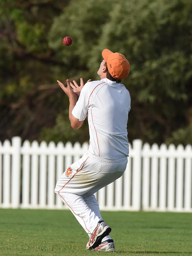 Kookaburra Cup cricket - Southport Labrador vs. Runaway Bay at Morrie Glasman Oval in Arundel. Runaway Bay fielder catches batsman C Perry. Picture: Lawrence Pinder