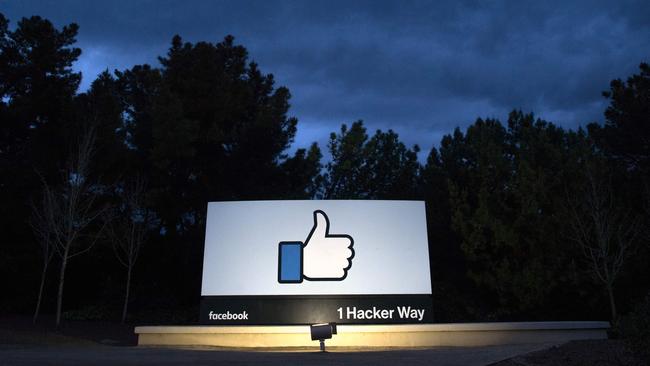 Advertisers are giving Facebook the thumbs-down over what they see as ‘hate speech’. Picture: AFP