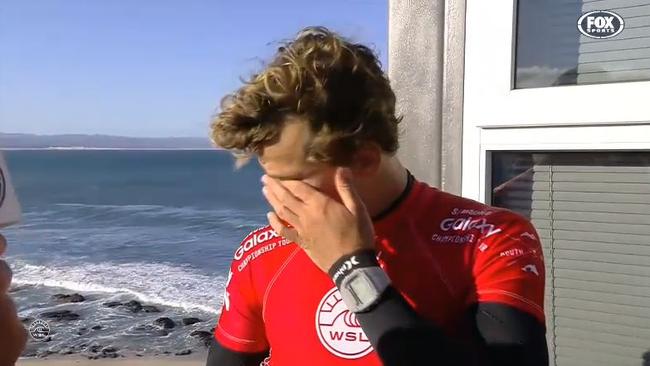 Julian Wilson was overcome with emotion after the ordeal.