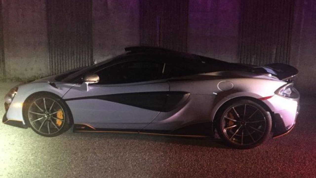 McLaren 600LT impounded. Source: West Vancouver Police.