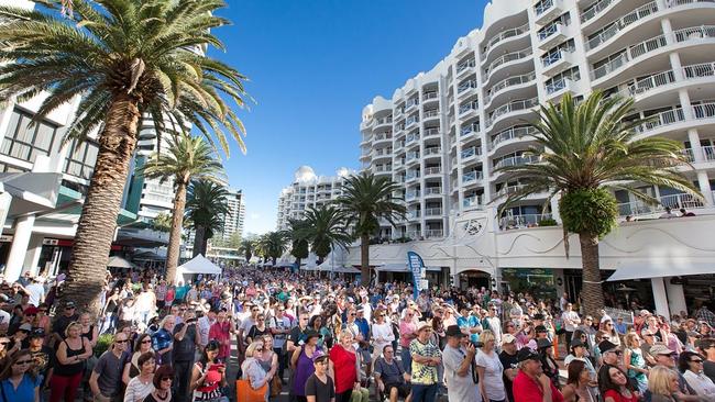 Crowds flock to at Blues on Broadbeach.