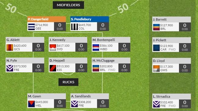 This SuperCoach midfield is chock full of big-scoring superstars.