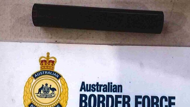 An illegally imported firearm part seized by Australian Border Force.