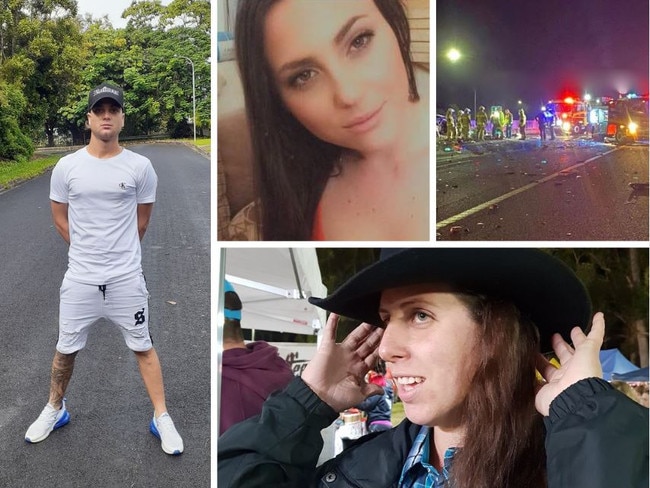 Rafferty Rolfe has been charged with stealing a car and remains under police guard in hospital after a deadly crash that killed three people on the Bruce Highway near Noosa on Friday morning, two of the victims identified as Gypsy Satterly and Jessica Townley.