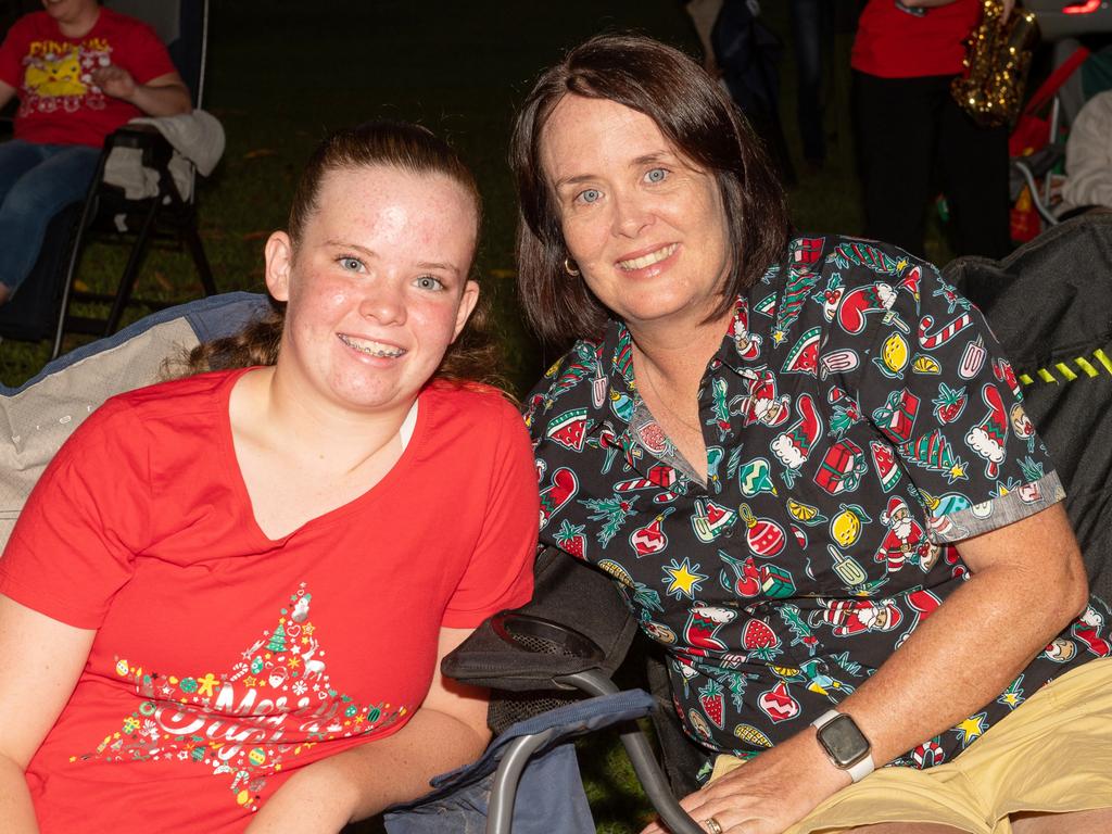 Cadence and Cathy McKinnon at Habana Carols Under the Stars 2023. Saturday 23 December 2023 Picture:Michaela Harlow