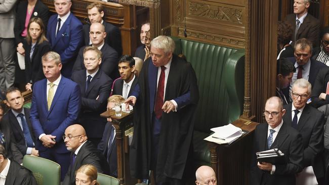 John Bercow calls the house to order. Picture; AP.