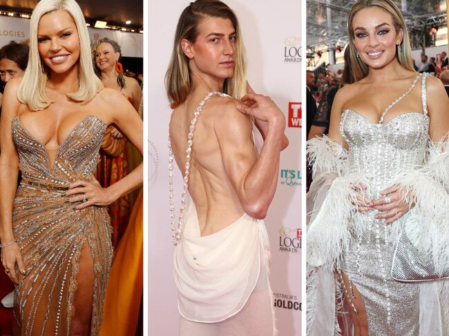 Sophie Monk, Christian Wilkins and Abbie Chatfield at the 2022 Logies.