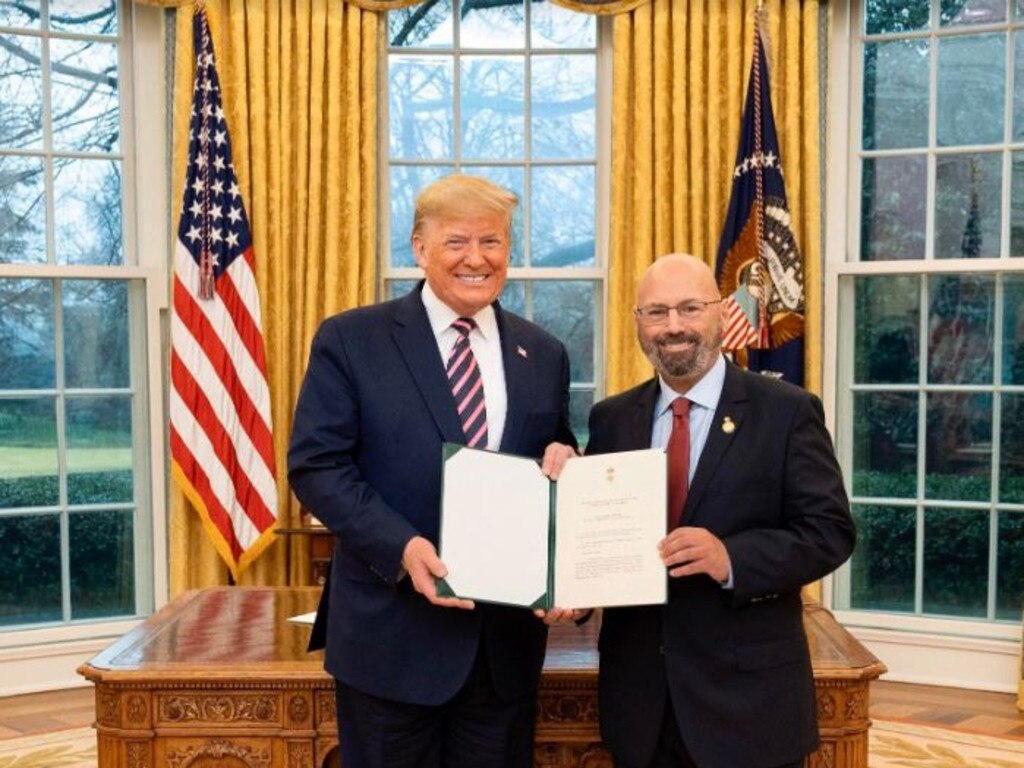 Arthur Sinodinos has denied he is leaving his coveted US post. Picture: Joyce N. Boghosian