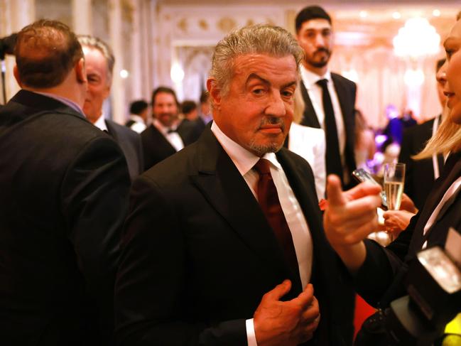 Actor Sylvester Stallone was one of the stars who featured at the America First Policy gala. Picture: Getty Images