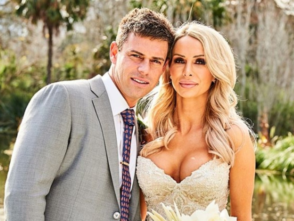 Married At First Sight stars Michael Goonan and Stacey Hampton. Picture: Instagram