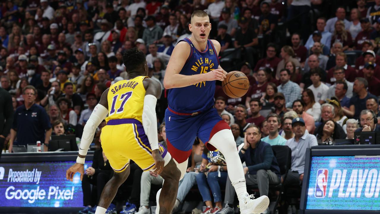 NBA Playoffs 2023: Nikola Jokic destroys Lakers as Nuggets go 1-0 up in ...