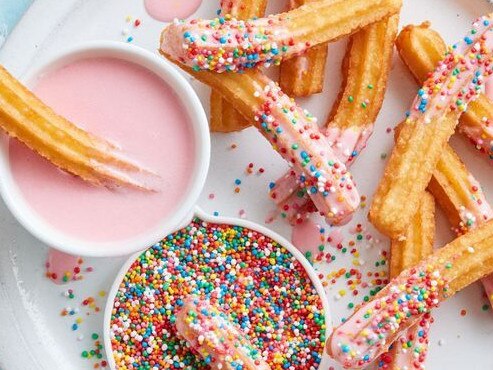 Fairy bread churros.