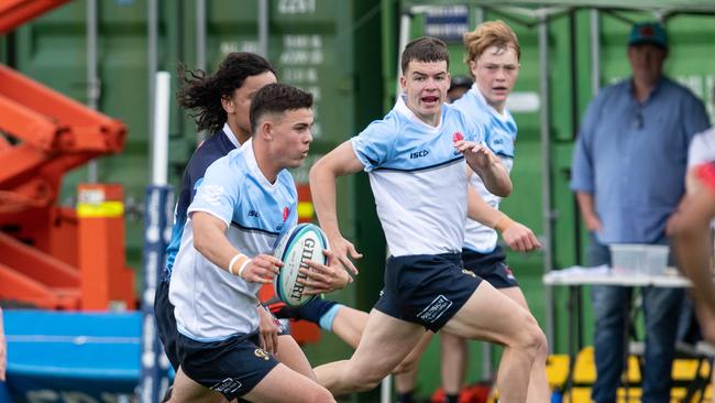 Joe Walsh has shown plenty of skill and speed in the National U16 rugby championships. Pics: Julian Andrews