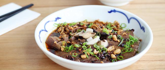 Fortune favours the brave: the offally good meat platter at Super Ling. Pictures: Rebecca Michael.