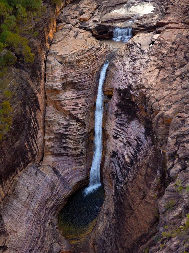 Waterfall in Kakadu seen on a chopper flight.