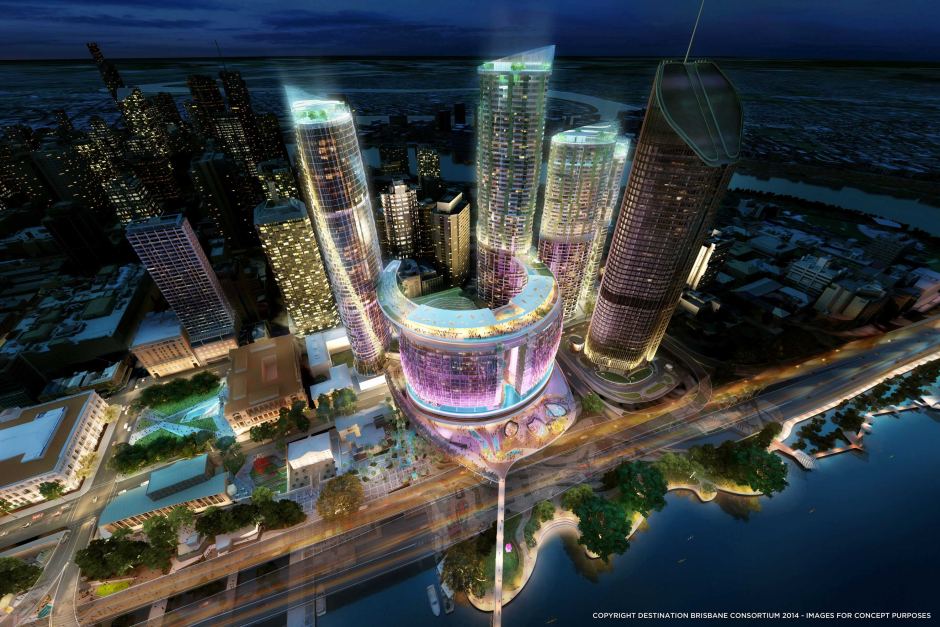 A concept image of what the Brisbane CBD transformation will look like.