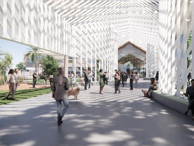 Western Downs Regional Council has released concept designs for their planned cultural centre precinct set to be built at Thomas Jack Park in Dalby. Photo: WDRC.