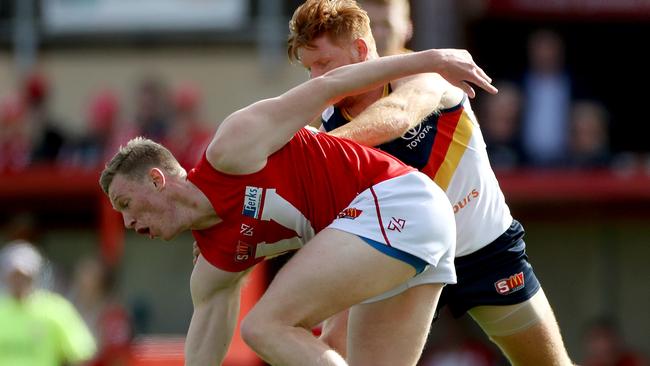 Alex Barns is back in ruck for the Roosters. Picture: Calum Robertson