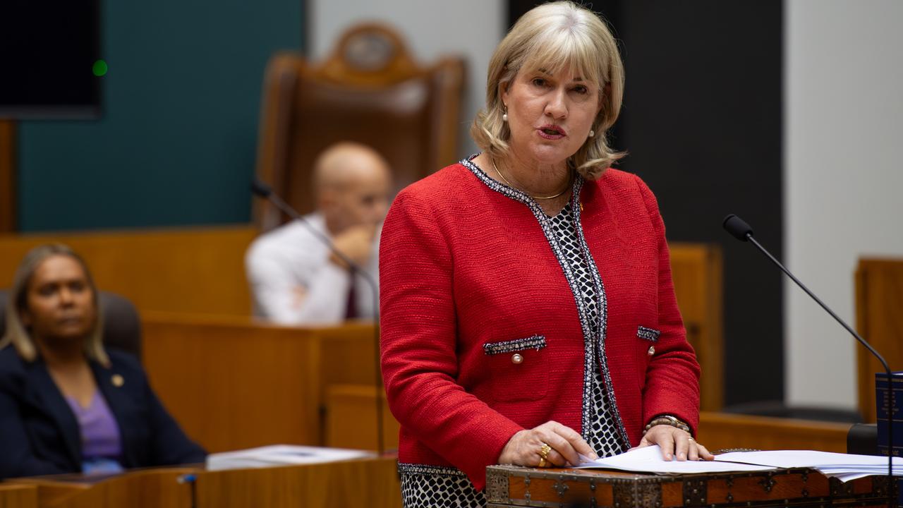 Chief Minister of Northern Territory Eva Lawler tabled the report in parliament. Picture: Pema Tamang Pakhrin