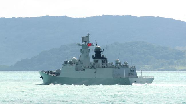 A trio of Chinese warships lurking of Australia’s east coast conducted live fire drills last week. Picture: NewsWire / Australian Defence Force