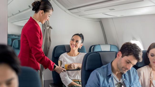 One day I would like to be one of those people who is savvy enough with frequent flyer rewards cards to wrangle business class upgrades, and fly like the boss I truly believe myself to be. But that day is yet to come.I am also at an age where flying long distances in economy wrecks havoc on my body, and I arrive at my destination hobbling.That is where my new friend, Premium Economy comes in. It hits the sweet spot between affordability and comfort.I recently flew between Sydney and Hong Kong in Cathay Pacific Premium Economy. Here's what it was like ...  Check-inThere’s a dedicated premium economy line for check-in so that makes the process pleasingly quick. There is priority boarding at the gate, too.