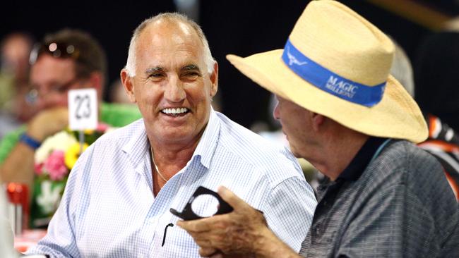 Hoss Heinrich after he out-bid Gerry Harvey at a Magic Millions horse sale. Photo by Richard Gosling