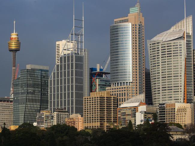 SYDNEY, AUSTRALIA - Newswire Photos - AUGUST 02 2023: A view of the Sydney CBD skyline in the early morning sun. Picture: NCA Newswire /Gaye Gerard