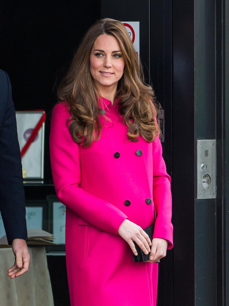 Kate’s last appearance before Princess Charlotte was born. Picture: Samir Hussein/WireImage