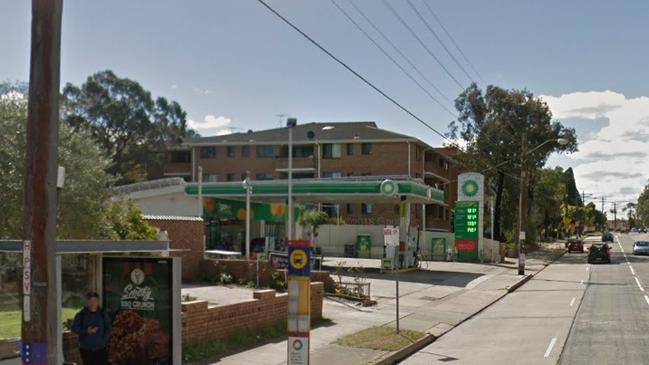 Two men have been arrested after the brawl at the BP service station. Picture: Google Maps