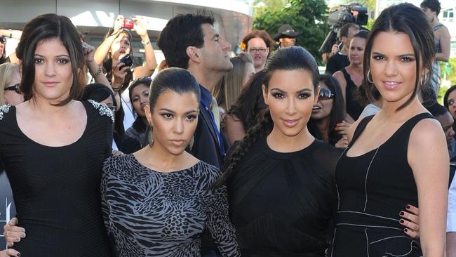 Kylie Jenner, Kourtney Kardashian, Kim Kardashian and Kendall Jenner back in 2010.