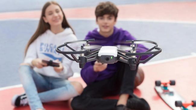 The Ryze Tello Drone powered by DJI has a 5MP camera and is a great drone for beginners and kids. Picture: DJI