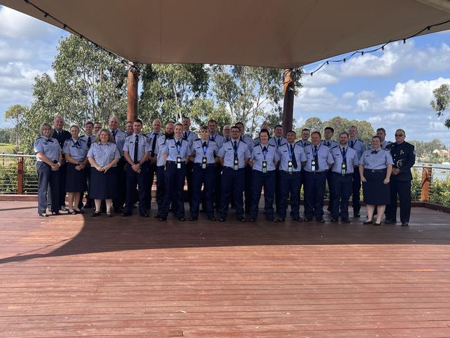 The graduation ceremony for new recruits for Queensland Corrective Services at Maryborough's Brolga Theatre.