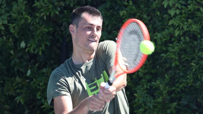 Bernard Tomic says he wants to play for five more years and try to finish his career on a good note: “I miss that feeling.” Picture: Glenn Hampson