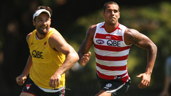 Lance Franklin will play Freamantle in the NAB Challenge. Picture: Phil Hillyard