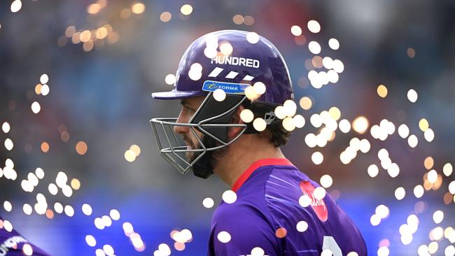 Short walks out to bat during The Hundred. (Photo by Stu Forster/Getty Images)