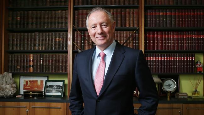 Justice John Middleton in his chambers at the Federal Court. Picture: Aaron Francis