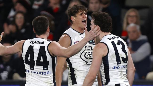 Carlton have now won seven in a row. (Photo by Darrian Traynor/Getty Images)