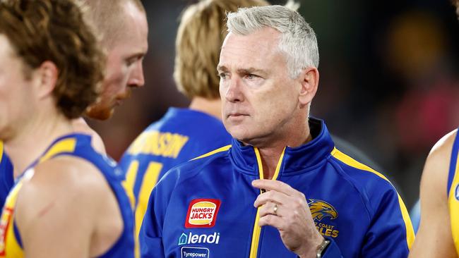 Adam Simpson says players wanting coaches gone is nothing new. Picture: Michael Willson/AFL Photos via Getty Images