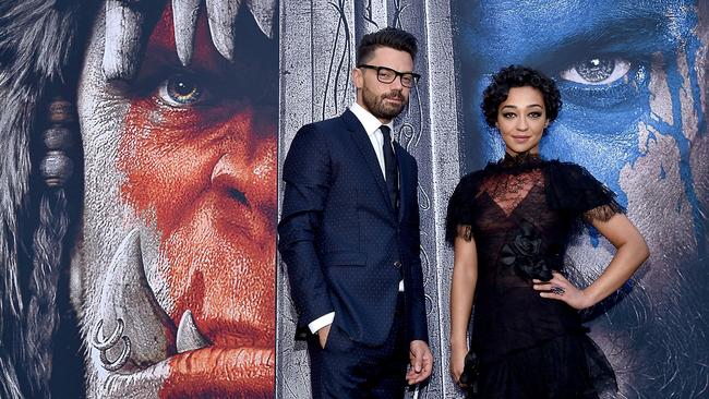 Cooper with his partner and co-star Ruth Negga at the Warcraft premiere in Hollywood on June 6 (Mike Windle/Getty Images/AFP)