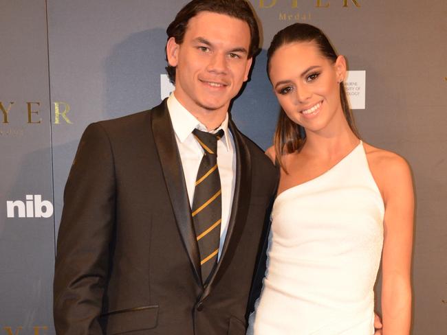 Simpler times for Daniel Rioli and Mia Fevola.