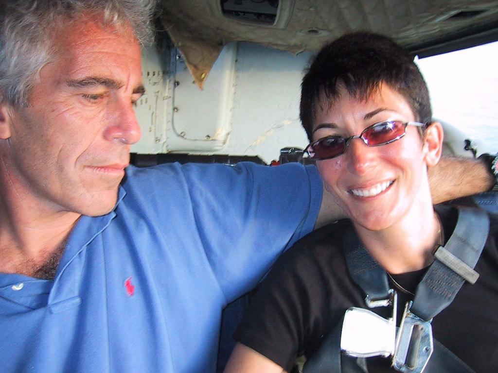 Ghislaine Maxwell with Jeffrey Epstein. The disgraced financier took his own life in 2019. Picture: AFP