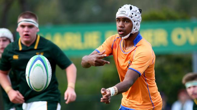 Marist's Floyd Aubrey on the field. Picture: David Clark/AAP