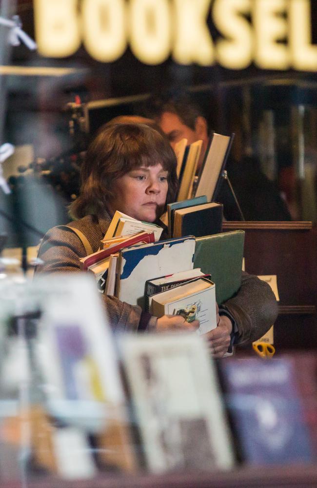 McCarthy gets into character as author turned forger Lee Israel.